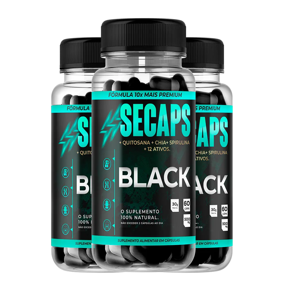 Potes de Secaps Black